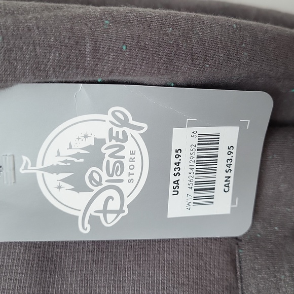 NWT! The Little Mermaid Grey Fleece Zippered Hoodie! Size small! - Picture 3 of 15